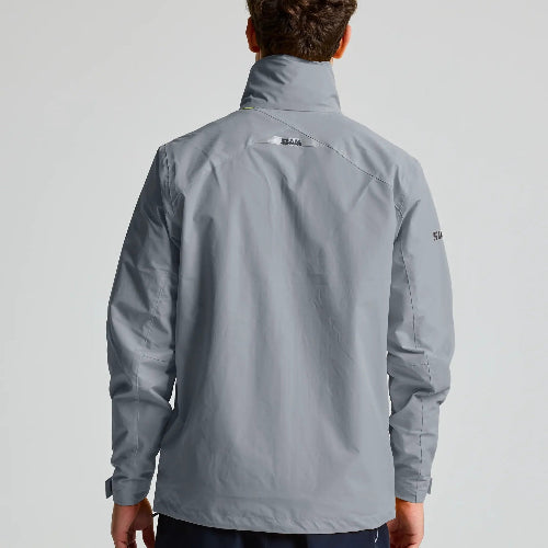 SLAM HOODED JACKET BACK VIEW GREY