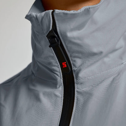 SLAM HOODED JACKET GREY ZIP