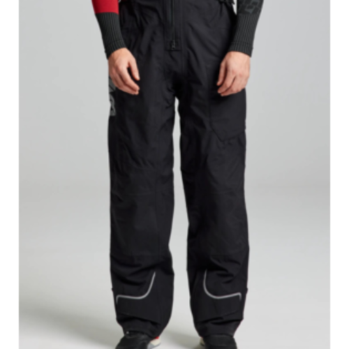 SLAM Pro Coastal Bibs – sustainable, recycled material bibs with windproof, waterproof, breathable construction and practical mesh side pocket.