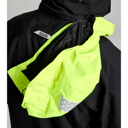 SLAM Pro Coastal Jacket – windproof, waterproof marine jacket with ghost pocket, YKK zippers, taped seams, and eco-friendly water repellency.