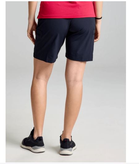 SLAM WOMENS TECH CARGO SHORT NAVY