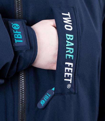 Two Bare Feet Waterproof Changing Robe (MARINE BLUE /TEAL)