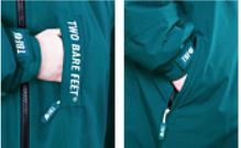 Two Bare Feet Weatherproof Changing Robe (Sea Green/Raspberry)