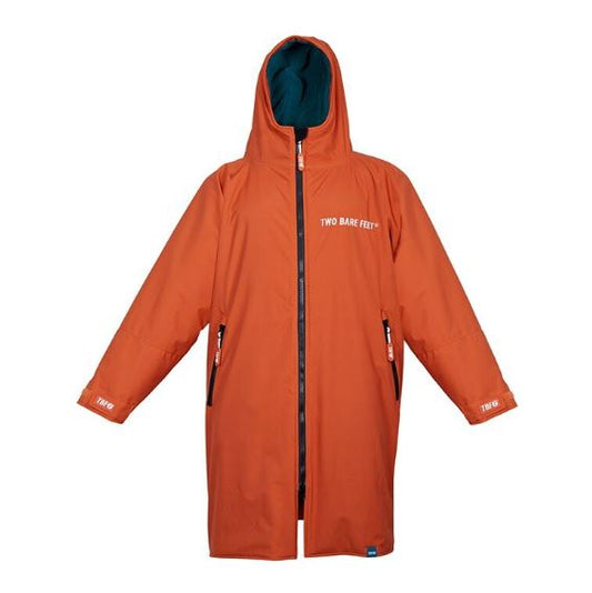 Two Bare Feet Waterproof Changing Robe (Burnt Orange/Sea Green)