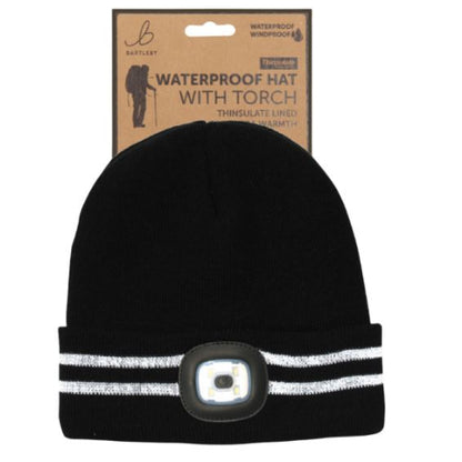 WATERPROOF HAT WITH TORCH