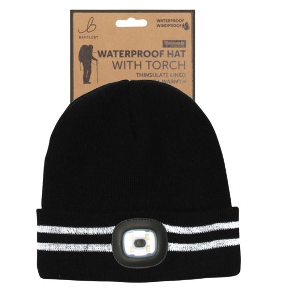 WATERPROOF HAT WITH TORCH