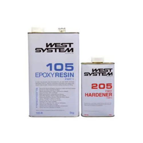 West System B Pack 105 Epoxy Resin + 205 Hardener 6KG