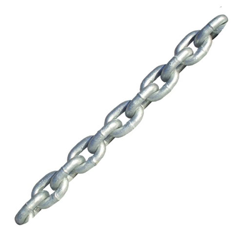 7mm X38MM LONG LINK Galvanised Chain - £ per M