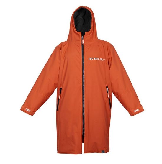 Two Bare Feet Waterproof Changing Robe (Burnt Orange/charcoal