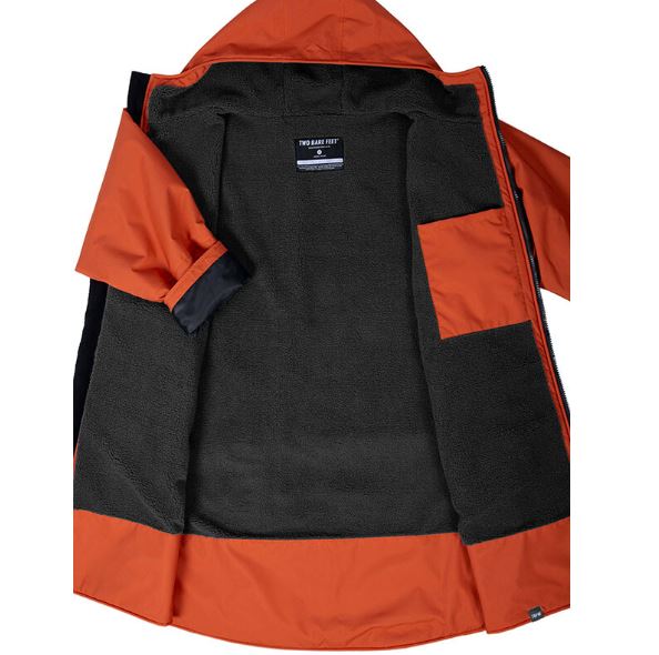 Two Bare Feet Waterproof Changing Robe (Burnt Orange/charcoal