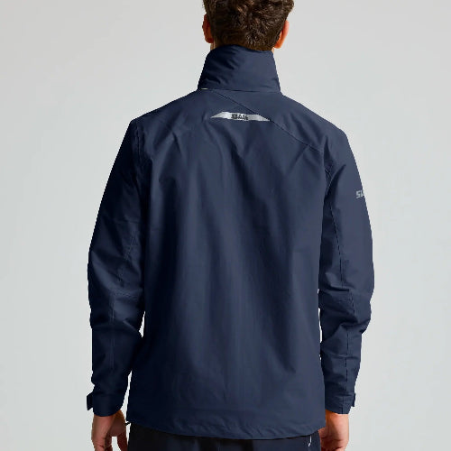 slam crew hooded jacket navy back