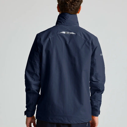 slam crew hooded jacket navy back