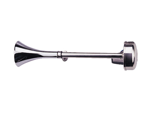 Single MARINE 12v Stainless Steel Trumpet Horn