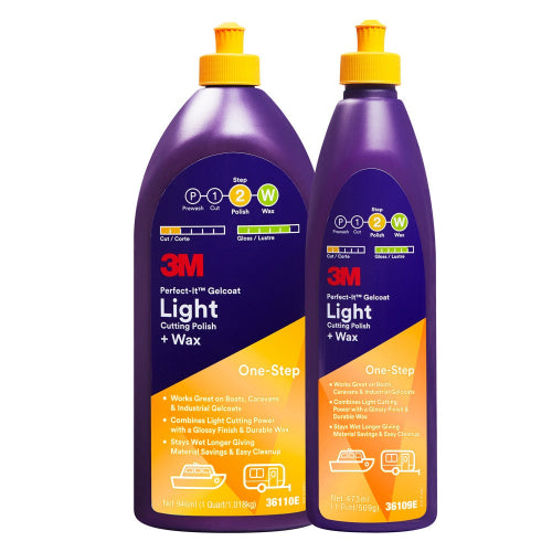 3M 'Perfect-It' Gelcoat Light Cutting Polish + Wax 473ml