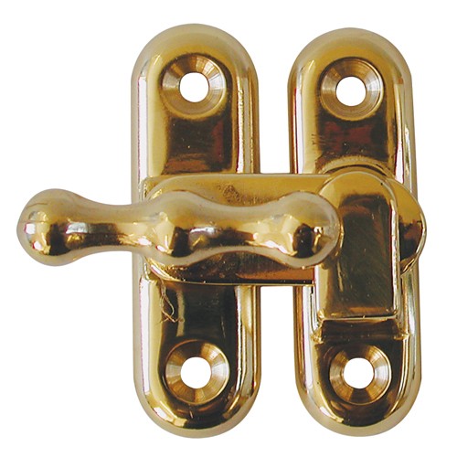 Cupboard Catch - Polished Brass - 2 Inches
