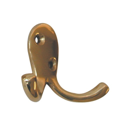 Double Carded Brass Robe Hook