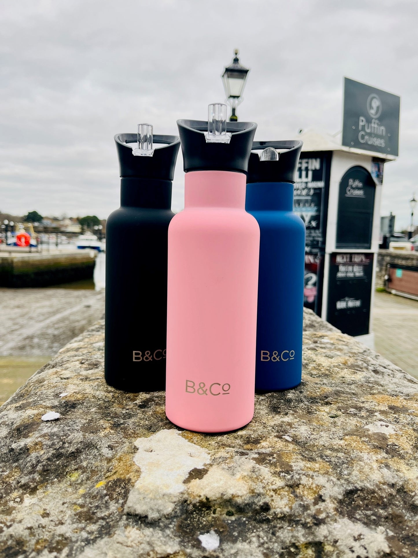 B&Co Double Walled Water Bottle - Cold For 18 hours.