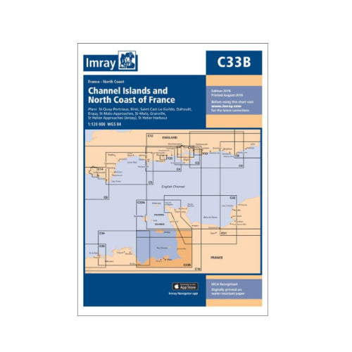 C33B Channel Islands & North Coast France - Imray Charts