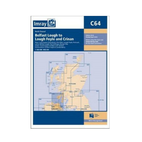 C64 Belfast Lough to Lough Foyle and Crinan - Imray Charts