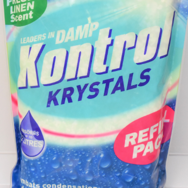 Kontrol Refill Pack — 2.5kg/5L hygroscopic calcium chloride flakes for use in Kontrol moisture traps and dehumidifiers