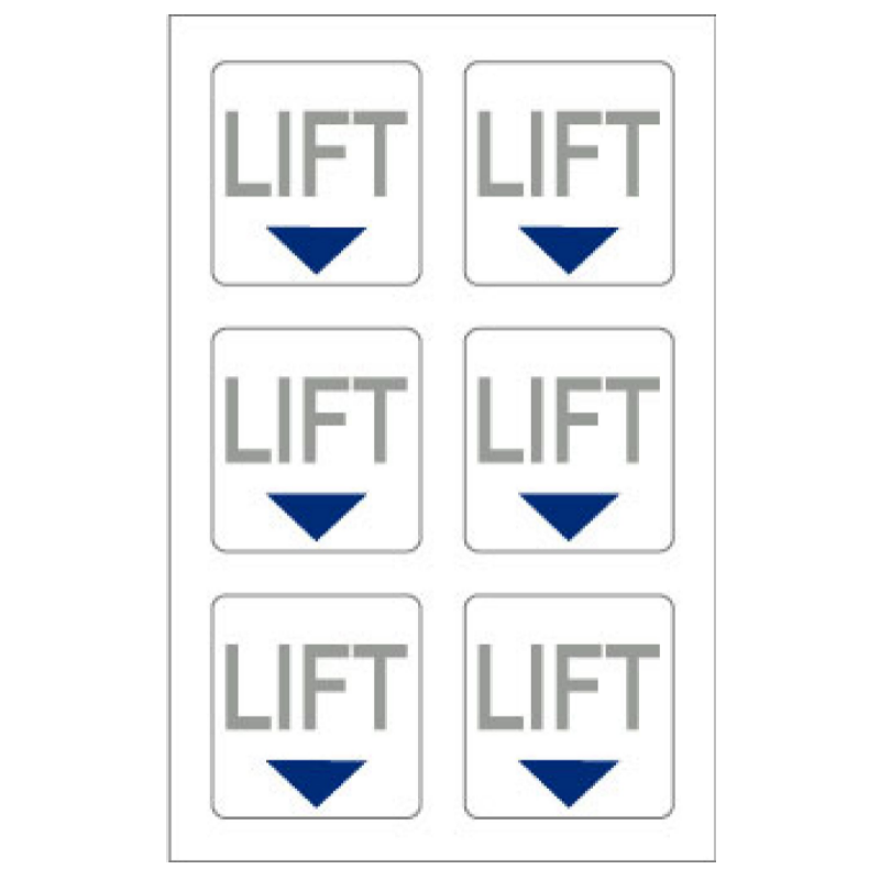 Yachtmail Marine Safety Sticker - Lift