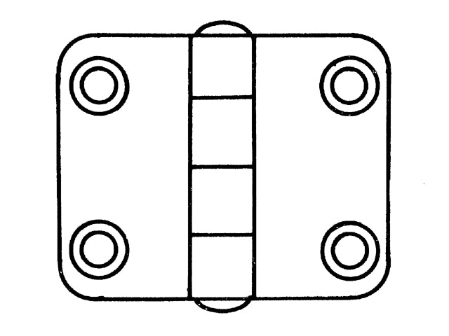 Stainless Steel AISI 304 butt Hinge VARIOUS SIZES