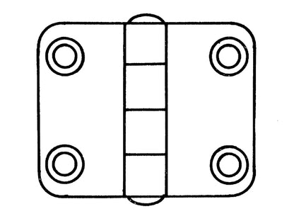 Stainless Steel AISI 304 butt Hinge VARIOUS SIZES