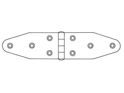 Stainless Steel DECORATIVE MARINE AISI 304 Hinge