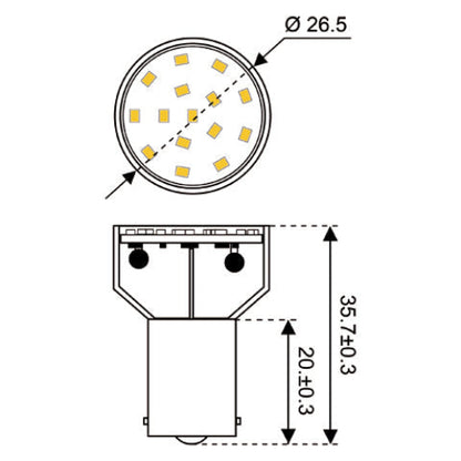 Talamex Spare Light Bulbs - Super LED Light - SMD-BA15s
