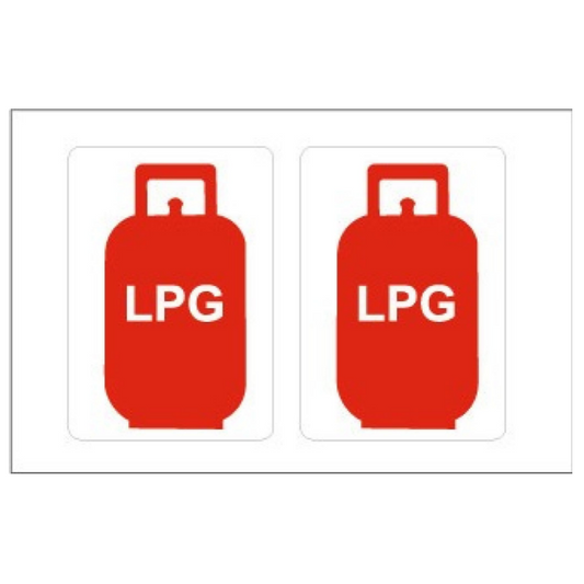 Yachtmail Marine Safety Sticker - LPG
