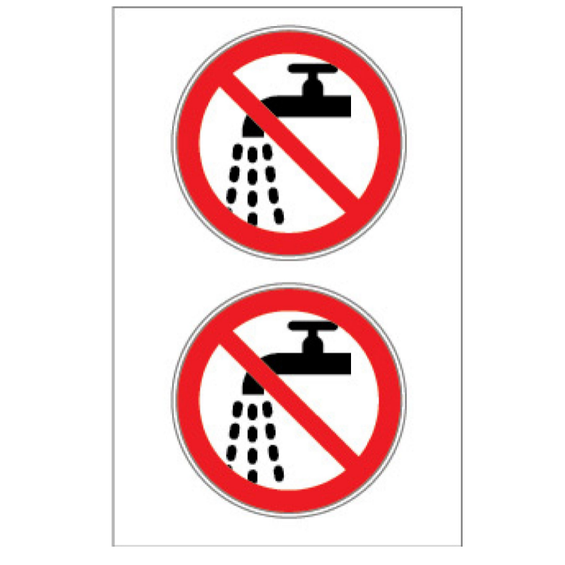 Yachtmail Marine Safety Sticker - Water