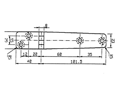 Stainless Steel AISI 316 Hinge