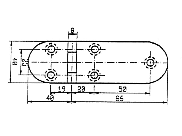 Stainless Steel AISI 316 Hinge