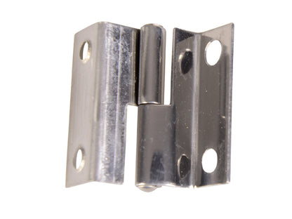 Two parts hinges, in stainless Steel AISI 304.