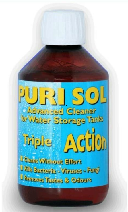 Puri sol advance cleaner for water storage tanks